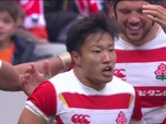 Tests d'Automne des Nations de rugby - Test-match : Naoto Saito surprend la défense française et file à l'essai